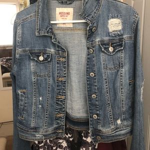 cropped jean jacket